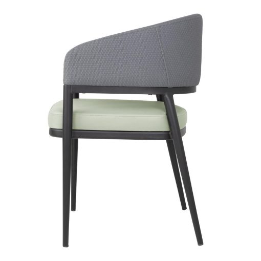 Bolero Meridian Interior Chairs - Pistachio Grey 2 pack (FU520)