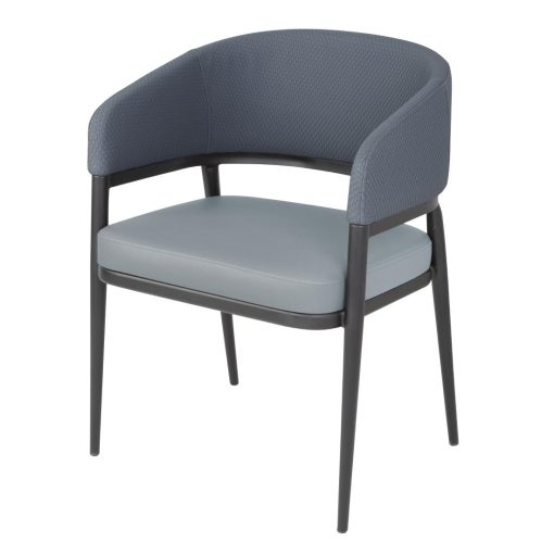 Bolero Meridian Interior Chairs - Stone Blue 2 Pack (FU521)