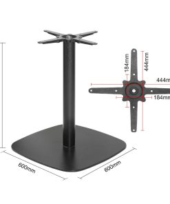 Bolero Black Cast Iron Table Base 720x600mm (FU547)