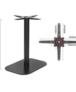 Bolero Black Cast Iron Table Base 720x420x600mm (FU548)