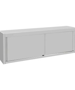 Vogue Wall Cupboard Stainless Steel 650x1800x400mm (FU583)