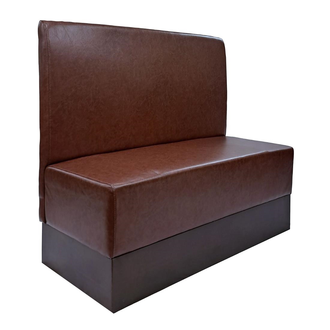 Single Booth in Bison Espresso Vinyl (FU643)