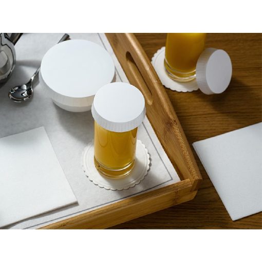 SolutionWare Paper Glass Covers White 80mm 1000 Pack (FU699)