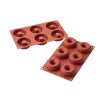 Schneider Silicone Six Ring Donut Mould 75x25mm (FU712)