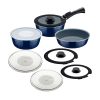 Tramontina Ãtria 10-Piece Nesting Cookware Set Navy (GL339)