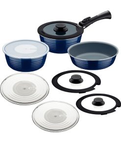 Tramontina Ãtria 10-Piece Nesting Cookware Set Navy (GL339)