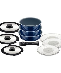 Tramontina Ãtria 10-Piece Nesting Cookware Set Navy (GL339)