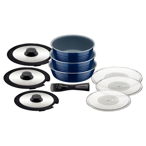 Tramontina Ãtria 10-Piece Nesting Cookware Set Navy (GL339)