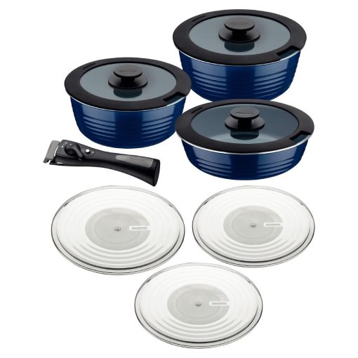 Tramontina Ãtria 10-Piece Nesting Cookware Set Navy (GL339)