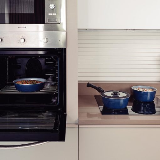 Tramontina Ãtria 10-Piece Nesting Cookware Set Navy (GL339)