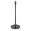 Bolero Flat Base Barrier Posts Black 2 pack (GP638)