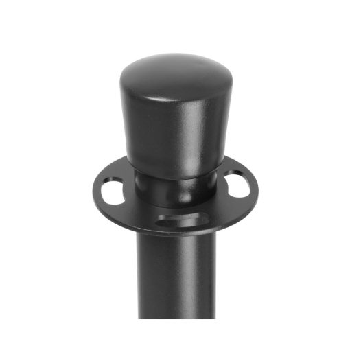 Bolero Flat Base Barrier Posts Black 2 pack (GP638)