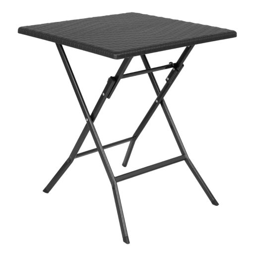 Bolero Square Folding Table Black 620mm (GR772)