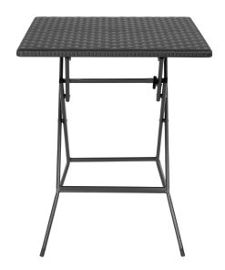 Bolero Square Folding Table Black 620mm (GR772)