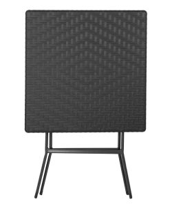 Bolero Square Folding Table Black 620mm (GR772)