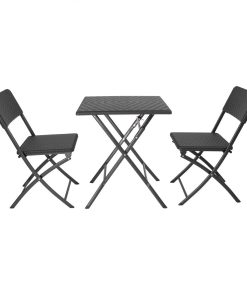 Bolero Square Folding Table Black 620mm (GR772)