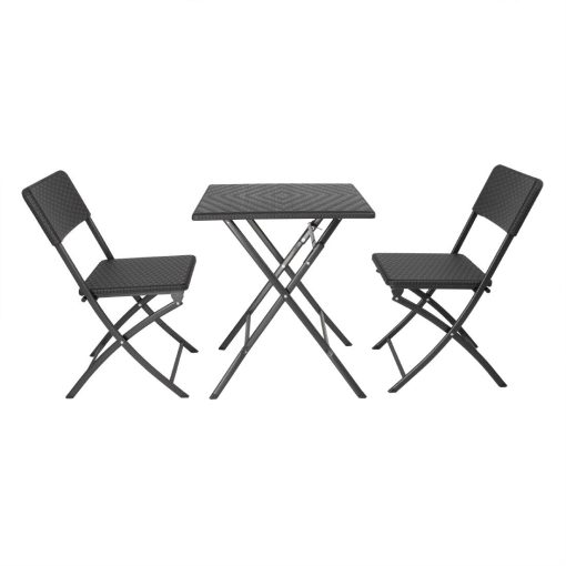 Bolero Square Folding Table Black 620mm (GR772)