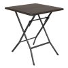 Bolero Square Folding Table Brown 620mm (GR773)