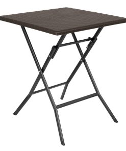 Bolero Square Folding Table Brown 620mm (GR773)