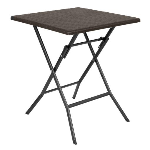 Bolero Square Folding Table Brown 620mm (GR773)