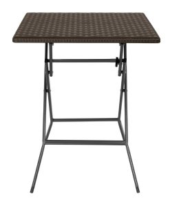 Bolero Square Folding Table Brown 620mm (GR773)