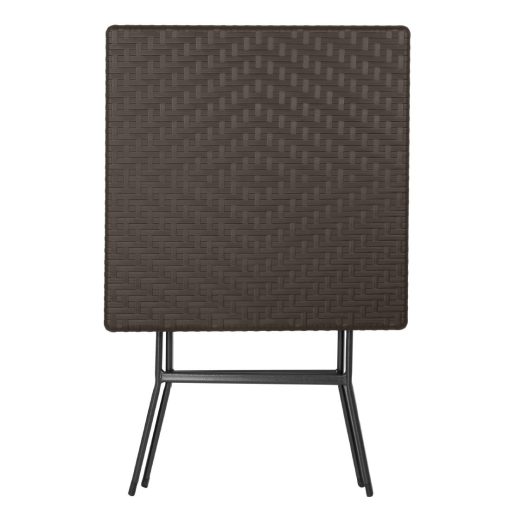 Bolero Square Folding Table Brown 620mm (GR773)