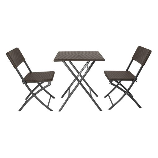 Bolero Square Folding Table Brown 620mm (GR773)
