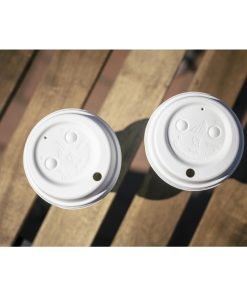 Huhtamaki Wood Fibre Hot Cup Lid 90mm 1500 pack (HC191)