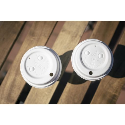 Huhtamaki Wood Fibre Hot Cup Lid 90mm 1500 pack (HC191)