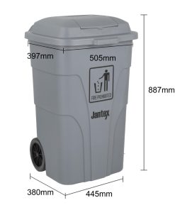 Jantex Wheelie Bin Grey 120Ltr (HC923)