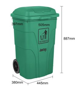 Jantex Wheelie Bin Green 120Ltr (HC924)