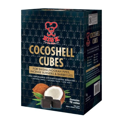 Big K Shisha Charcoal Coconut Shell Cubes 1kg (HP294)