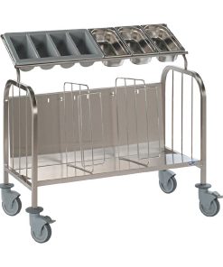 Matfer Bourgeat Low 400 Plate and Cutlery Trolley (HP725)
