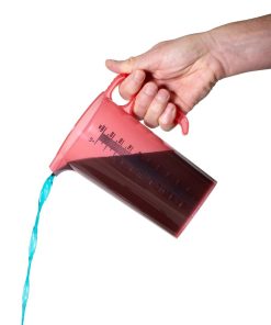 Pro-Measures Polypropylene Measuring Jug Red 1Ltr (HP860)