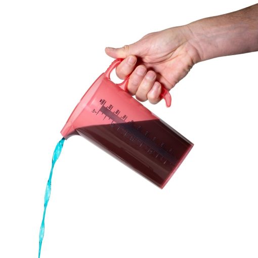 Pro-Measures Polypropylene Measuring Jug Red 1Ltr (HP860)