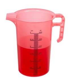 Pro-Measures Polypropylene Measuring Jug Red 3Ltr (HP861)
