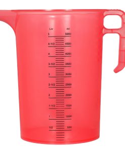 Pro-Measures Polypropylene Measuring Jug Red 5Ltr (HP862)