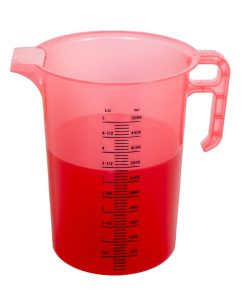 Pro-Measures Polypropylene Measuring Jug Red 5Ltr (HP862)