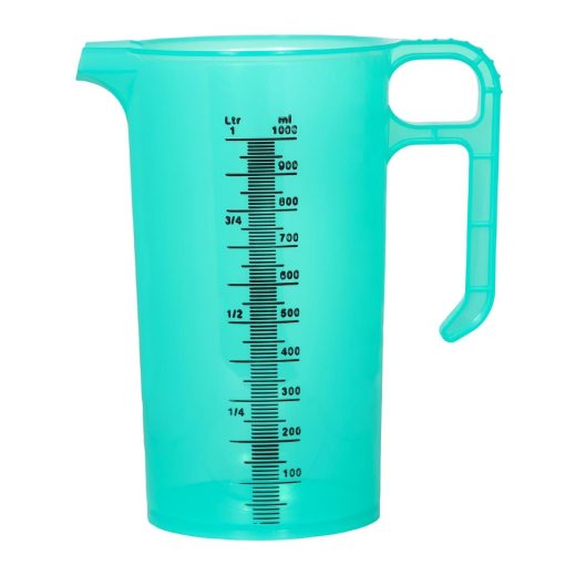Pro-Measures Polypropylene Measuring Jug Green 1Ltr (HP863)