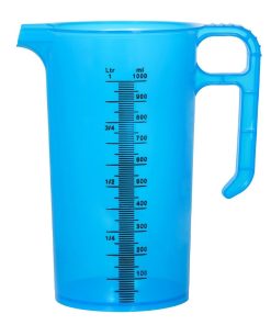 Pro-Measures Polypropylene Measuring Jug Blue 1Ltr (HP866)