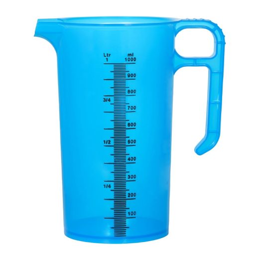 Pro-Measures Polypropylene Measuring Jug Blue 1Ltr (HP866)
