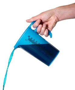 Pro-Measures Polypropylene Measuring Jug Blue 1Ltr (HP866)