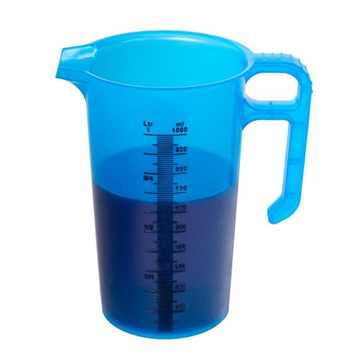 Pro-Measures Polypropylene Measuring Jug Blue 1Ltr (HP866)