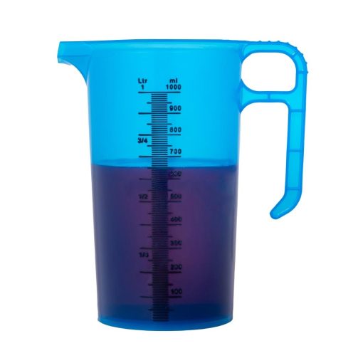 Pro-Measures Polypropylene Measuring Jug Blue 1Ltr (HP866)