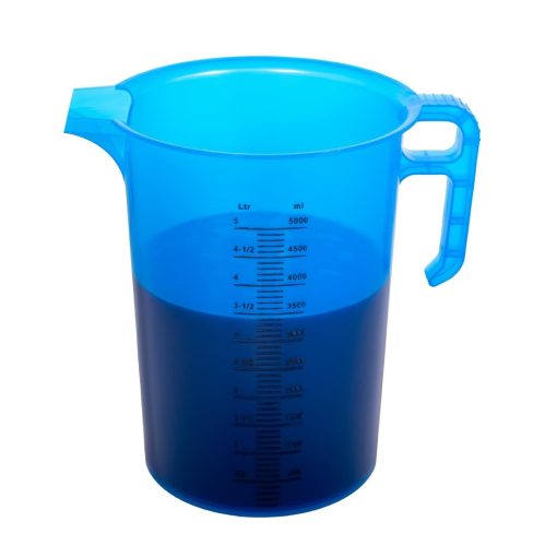 Pro-Measures Polypropylene Measuring Jug Blue 5Ltr (HP868)