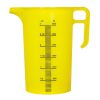 Pro-Measures Polypropylene Measuring Jug Yellow 3Ltr (HP870)
