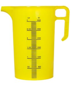 Pro-Measures Polypropylene Measuring Jug Yellow 3Ltr (HP870)