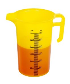 Pro-Measures Polypropylene Measuring Jug Yellow 3Ltr (HP870)