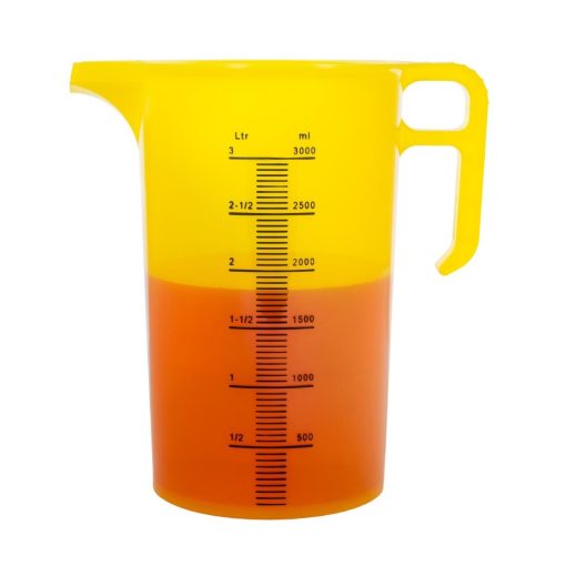 Pro-Measures Polypropylene Measuring Jug Yellow 3Ltr (HP870)