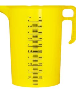Pro-Measures Polypropylene Measuring Jug Yellow 5Ltr (HP871)